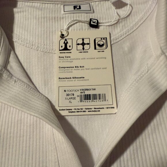 FootJoy Womens Racerback Tank Golf Shirt,  Size XL, NWT - Picture 4 of 5